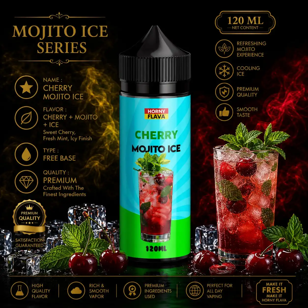 Cherry Mojito ice